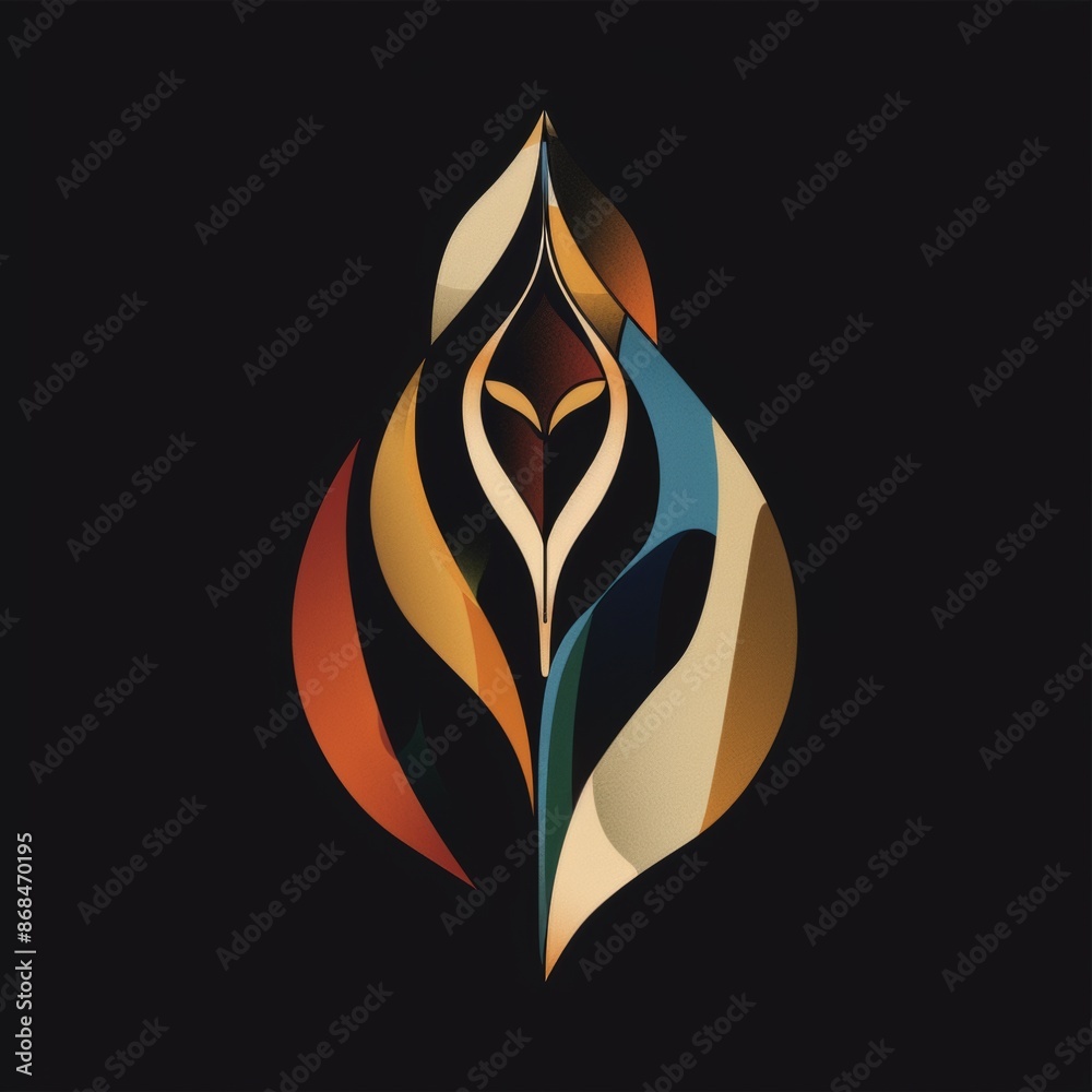 Metallic leaf. Abstract design, suitable for jewelry Metallic leaf. Abstract design, suitable for jewelry