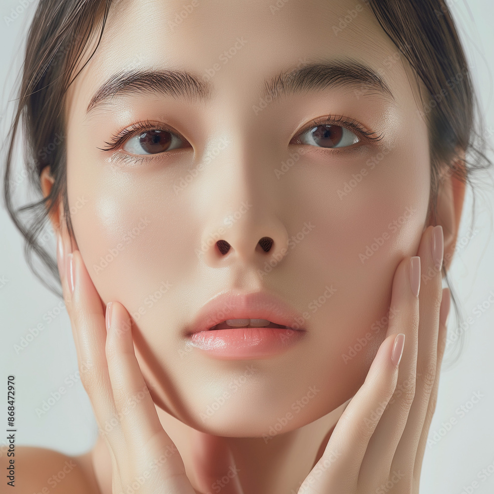 close up portrait of a woman, cosmetic and beauty skincare for woman close up portrait of a woman, cosmetic and beauty skincare for woman