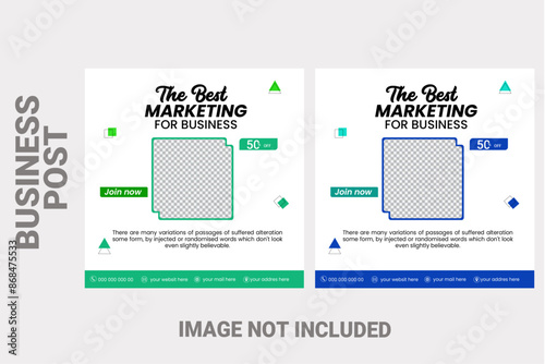 Medical Social Media Post Template, Editable Healthcare Social Media Banner Template. Social media post design template free vector. Anyone can use This Design Easily 
