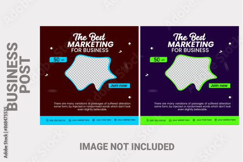 Medical Social Media Post Template, Editable Healthcare Social Media Banner Template. Social media post design template free vector. Anyone can use This Design Easily 