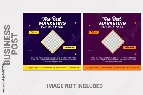 Medical Social Media Post Template, Editable Healthcare Social Media Banner Template. Social media post design template free vector. Anyone can use This Design Easily 