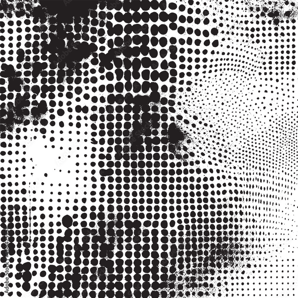 Halftone abstract textures, patterns with black dots, gradient grain grunge black and white Halftone abstract textures, patterns with black dots, gradient grain grunge black and white