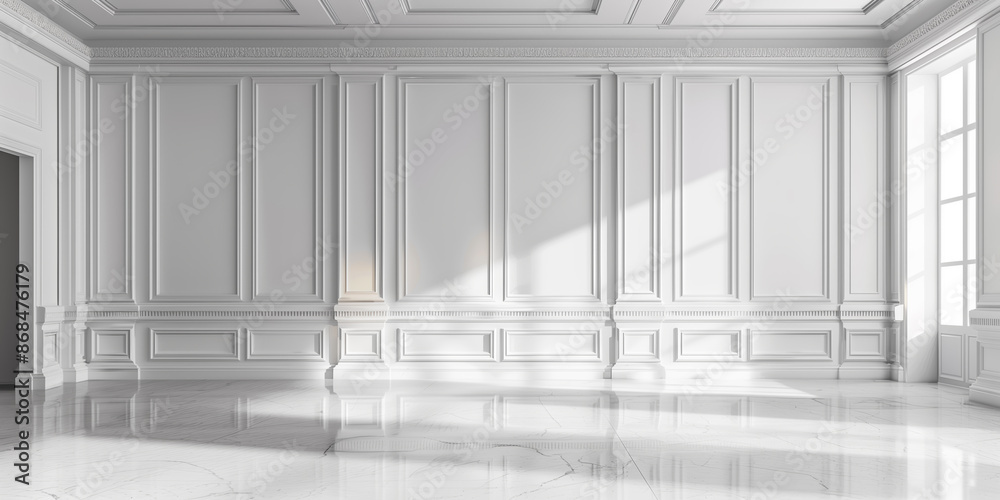Modern luxury empty room hall