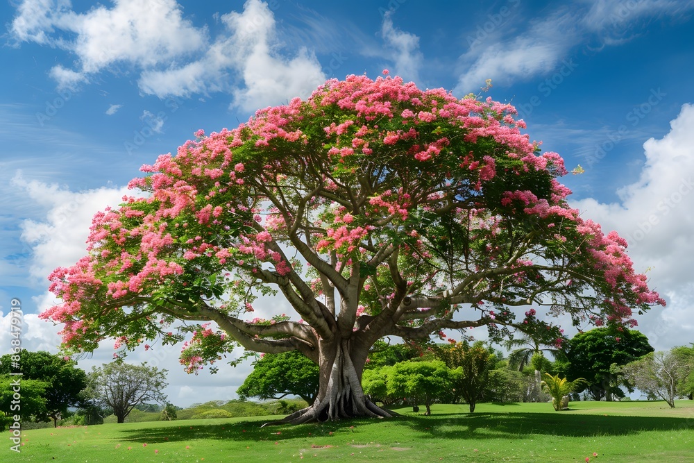 Fototapeta premium Tree with beautiful flowers