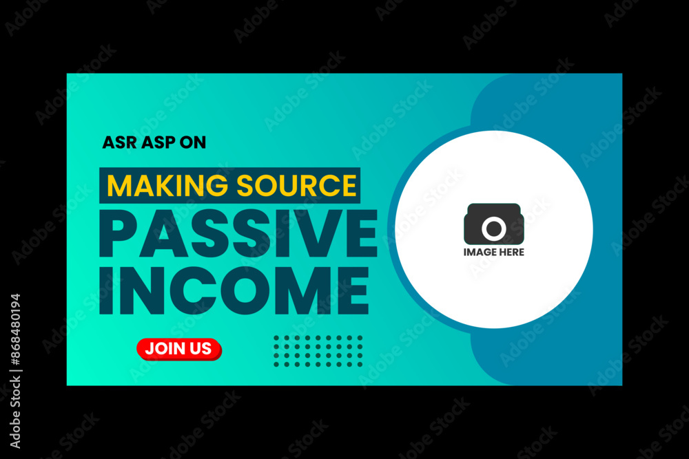 Fototapeta premium YOUTUBE THUMBNAIL TEMPLATE