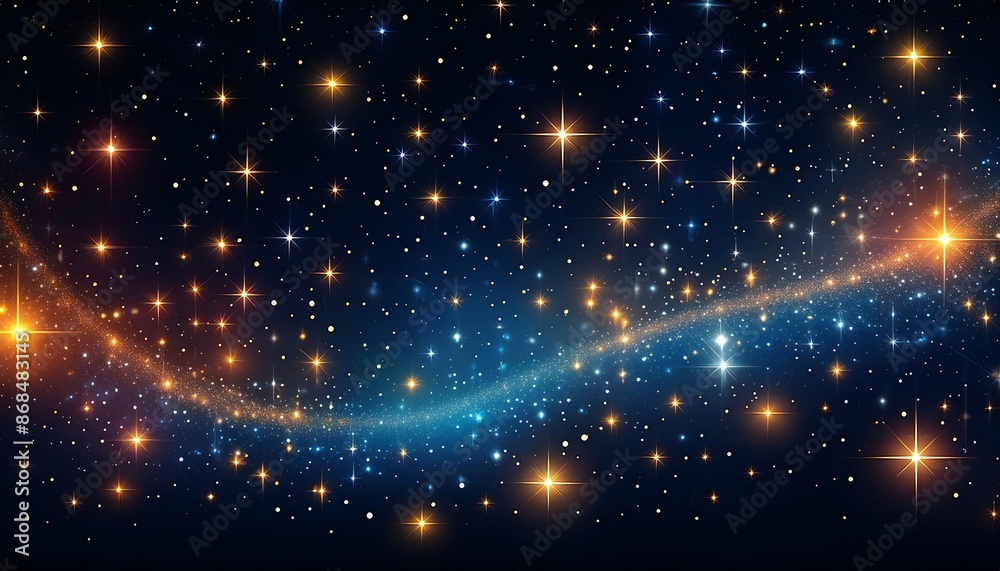 Night sky with stars sparkling on black background, galaxy and nebula dust concept Night sky with stars sparkling on black background, galaxy and nebula dust concept