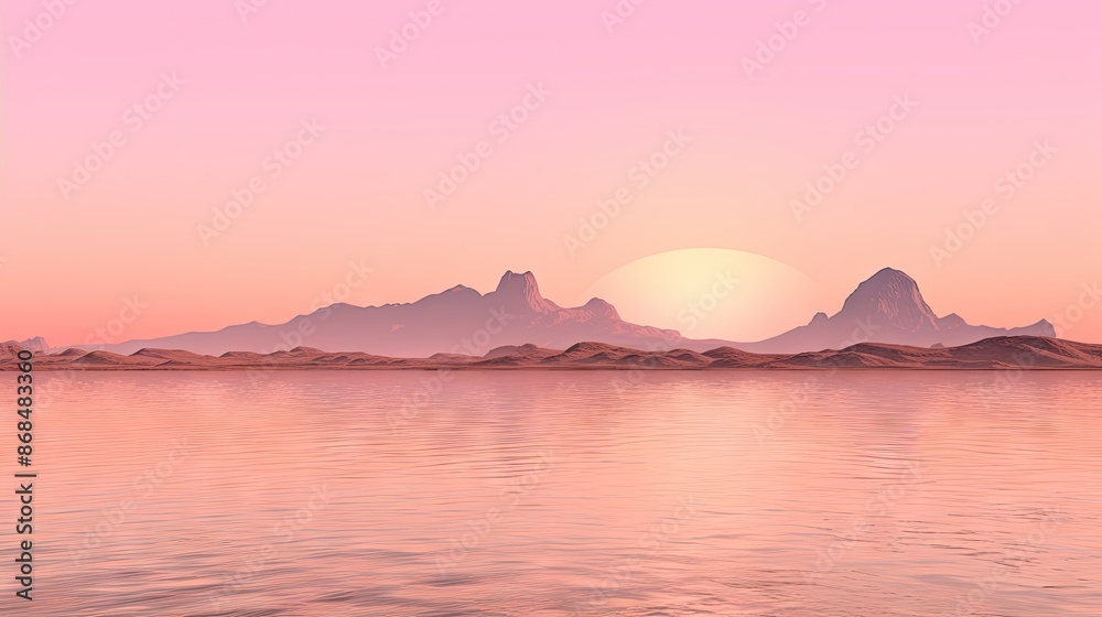 Serene Horizon Sky Sunset View Serene Horizon Sky Sunset View