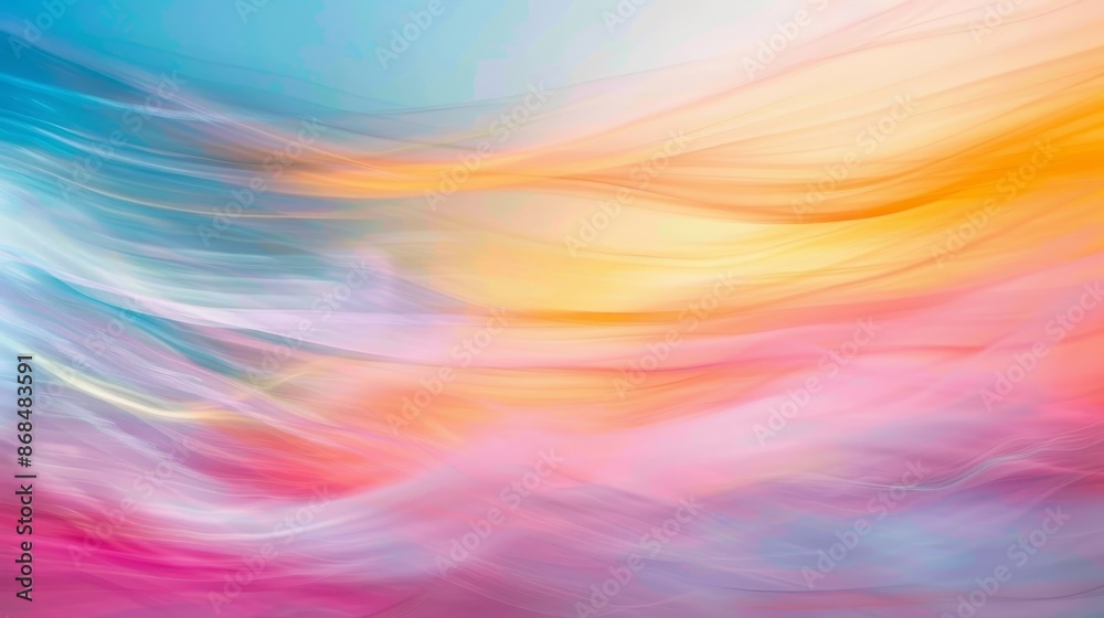 Abstract Whimsical Pastel Blurs Abstract Whimsical Pastel Blurs