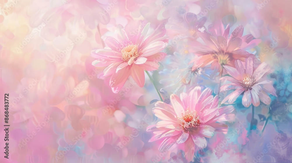 Abstract Whimsical Pastel Blurs Abstract Whimsical Pastel Blurs