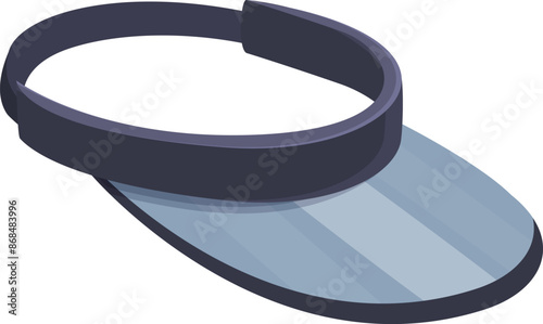 Sun visor protecting your eyes and face from sunlight while practicing your favorite sport