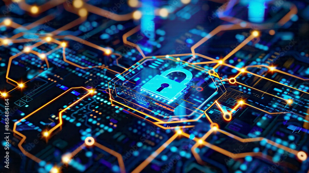 Cybersecurity and information/network protection portrayed in a futuristic context with advanced technology web services designed for business and internet projects Cybersecurity and information/network protection portrayed in a futuristic context with advanced technology web services designed for business and internet projects