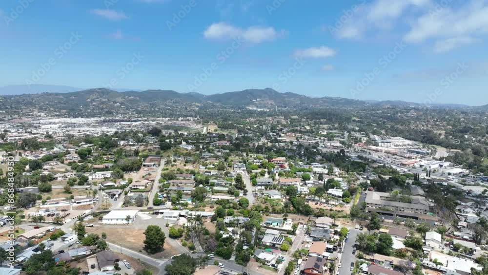 Aerial view of houses and communities in Vista, Carlsbad in North County of San Diego, California. USA. Aerial view of houses and communities in Vista, Carlsbad in North County of San Diego, California. USA.