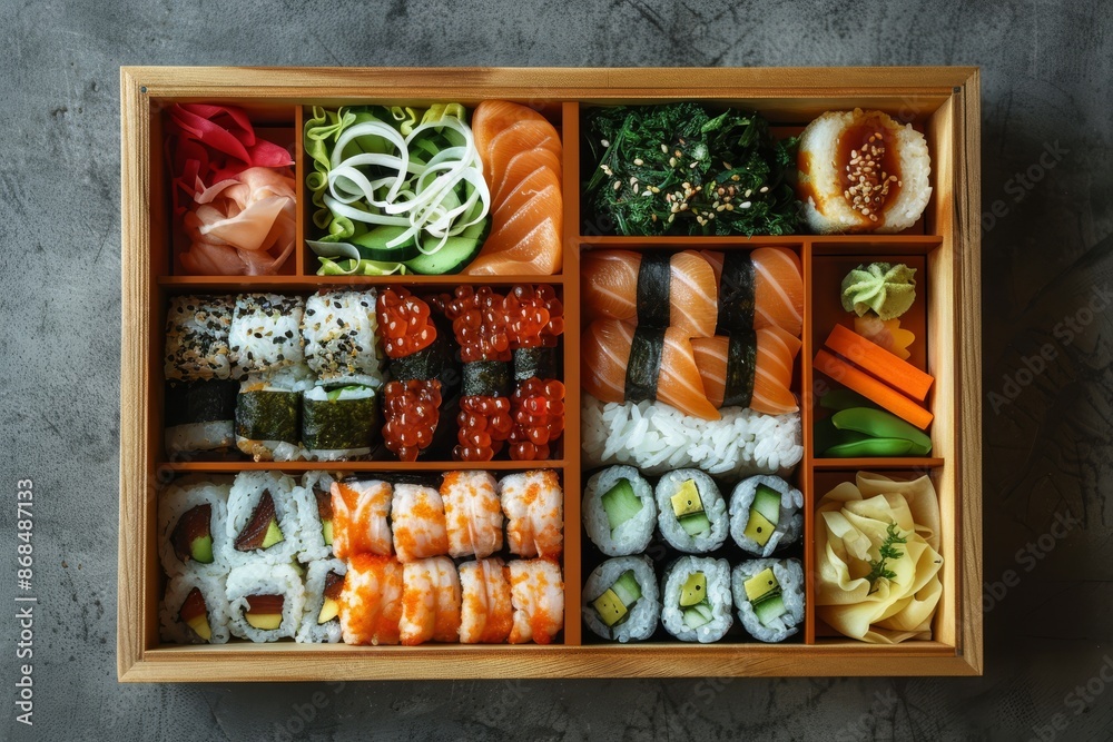 Sets of rolls and Sushi, delicious healthy Asian Food. Image for cafe menu, Banner Sets of rolls and Sushi, delicious healthy Asian Food. Image for cafe menu, Banner