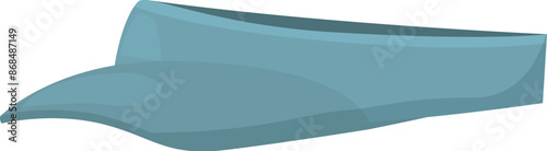 Blue sun visor protecting from sunlight during summer vacation