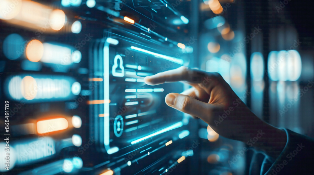 Visual representation of a login interface with a password field highlighting the cybersecurity concept of protecting personal user data through secure access mechanisms Visual representation of a login interface with a password field highlighting the cybersecurity concept of protecting personal user data through secure access mechanisms