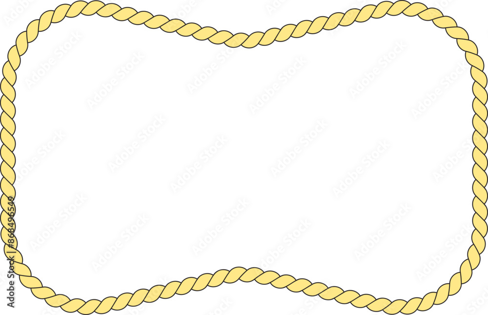 Rope frame border illustration. Rope frame border illustration.