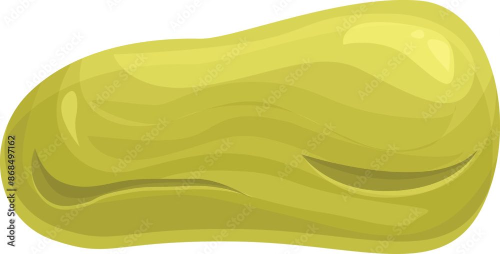 Green wasabi bean floating in the air Green wasabi bean floating in the air