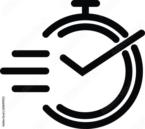 Vector Time and Clock icon. Horizontal of analog clock icon symbol .Circle arrow icon Vector illustration.