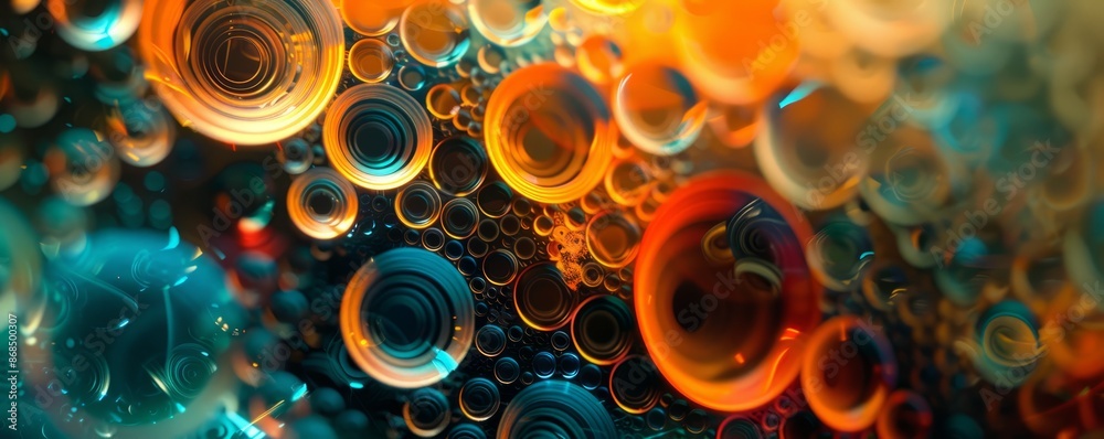 Repetitive patterns of bright circles Repetitive patterns of bright circles
