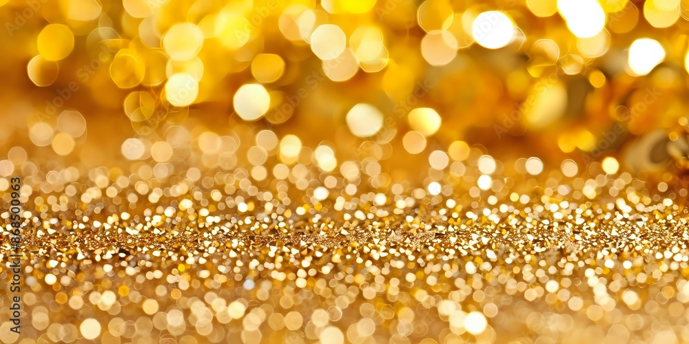 Golden glitter background with shimmering bokeh effects, ideal for luxury designs, festive invitations, and celebratory projects. Golden glitter background with shimmering bokeh effects, ideal for luxury designs, festive invitations, and celebratory projects.
