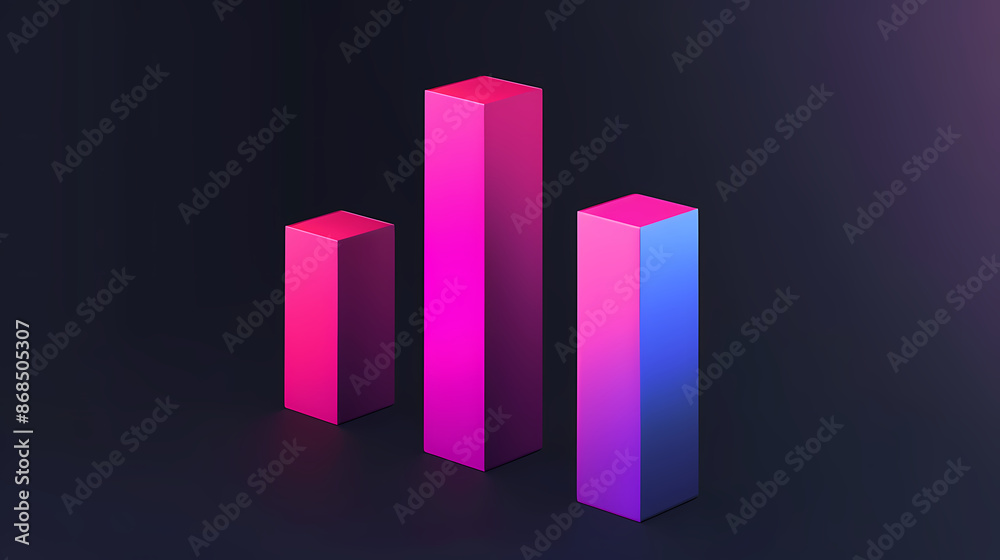 Bar pattern, representing sales and growth trends Bar pattern, representing sales and growth trends