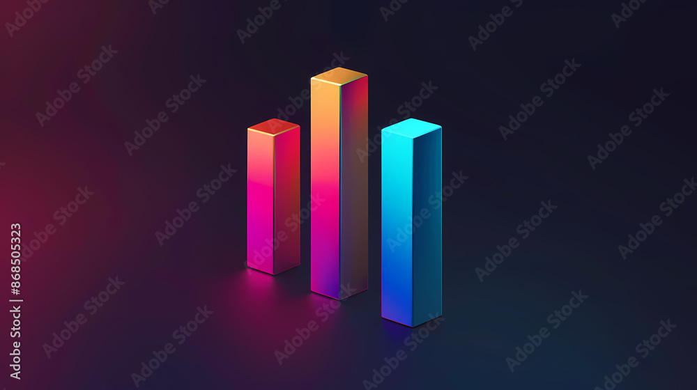 Bar pattern, representing sales and growth trends Bar pattern, representing sales and growth trends