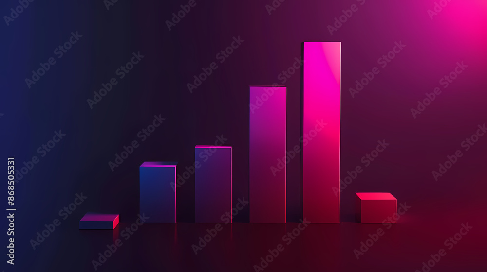 Bar pattern, representing sales and growth trends Bar pattern, representing sales and growth trends