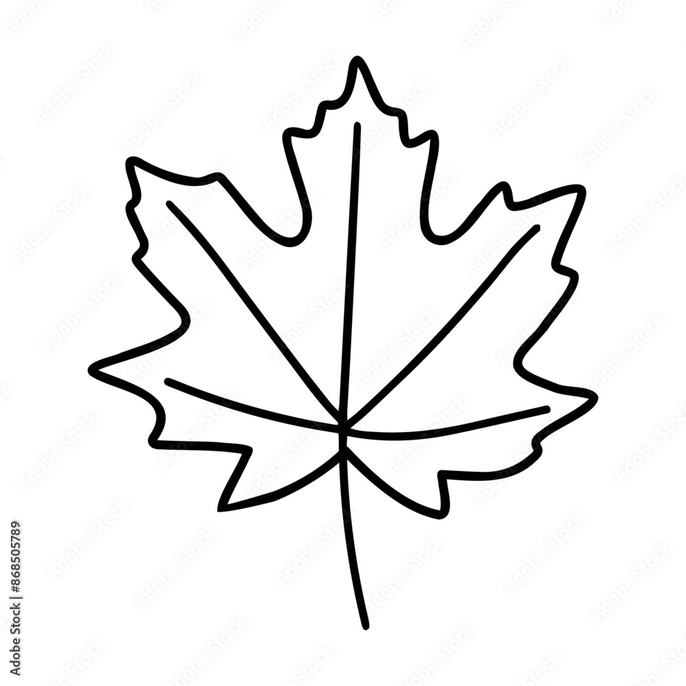 Maple leaf. Autumn vector object Maple leaf. Autumn vector object