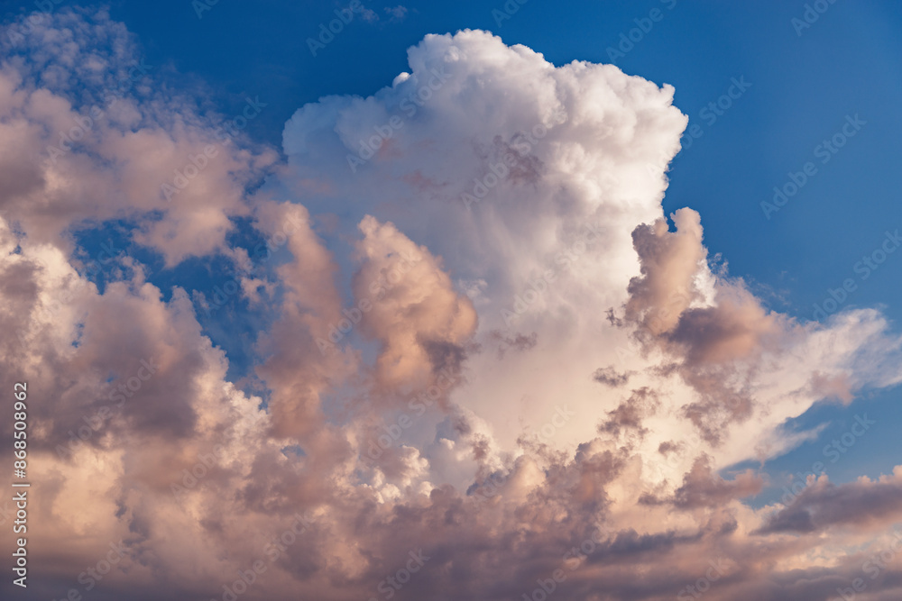 Colorful clouds after rain at sunset. Colorful clouds after rain at sunset.