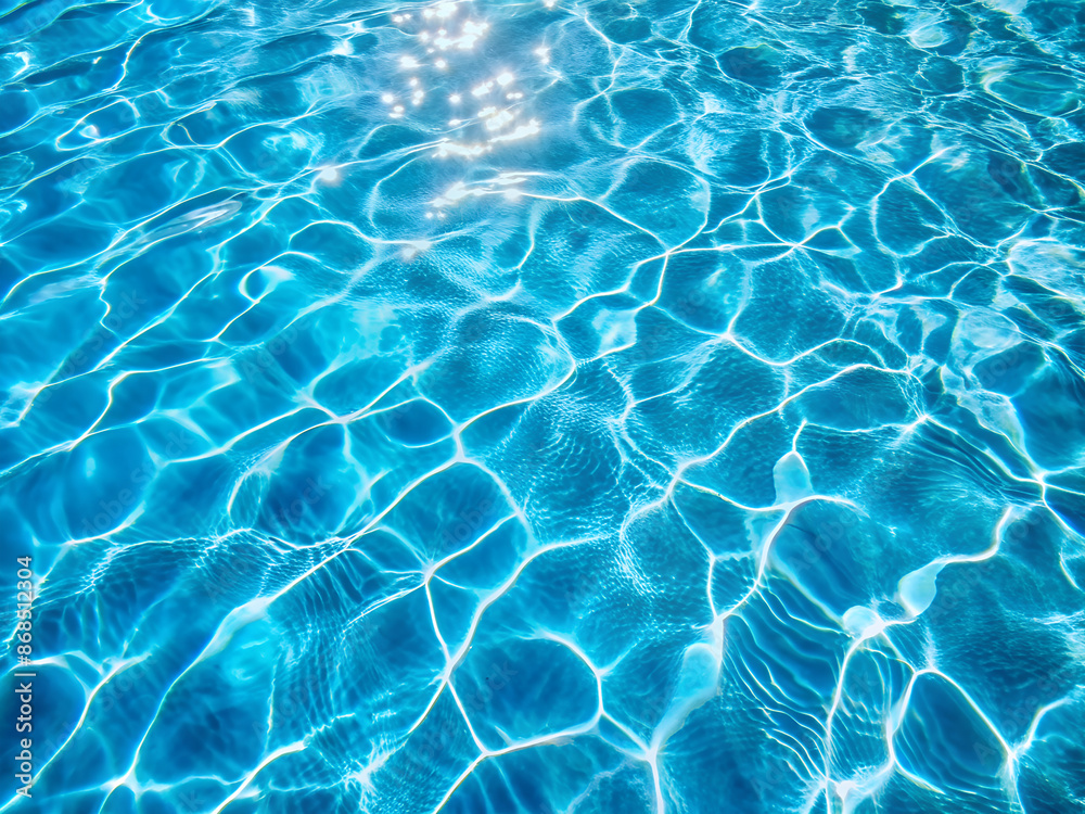 Blue water surface.
Blue water surface.