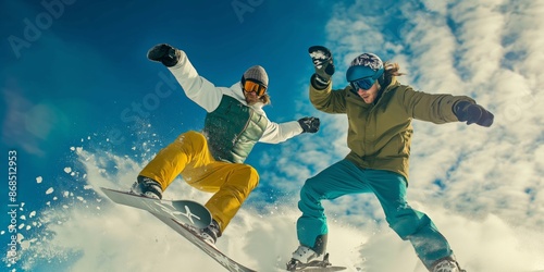 Wallpaper Mural Enjoy an exhilarating winter vacation filled with snowboarding adventures and fun in the snow. Escape to the mountains for an actionpacked getaway with adrenalinepumping activities Torontodigital.ca