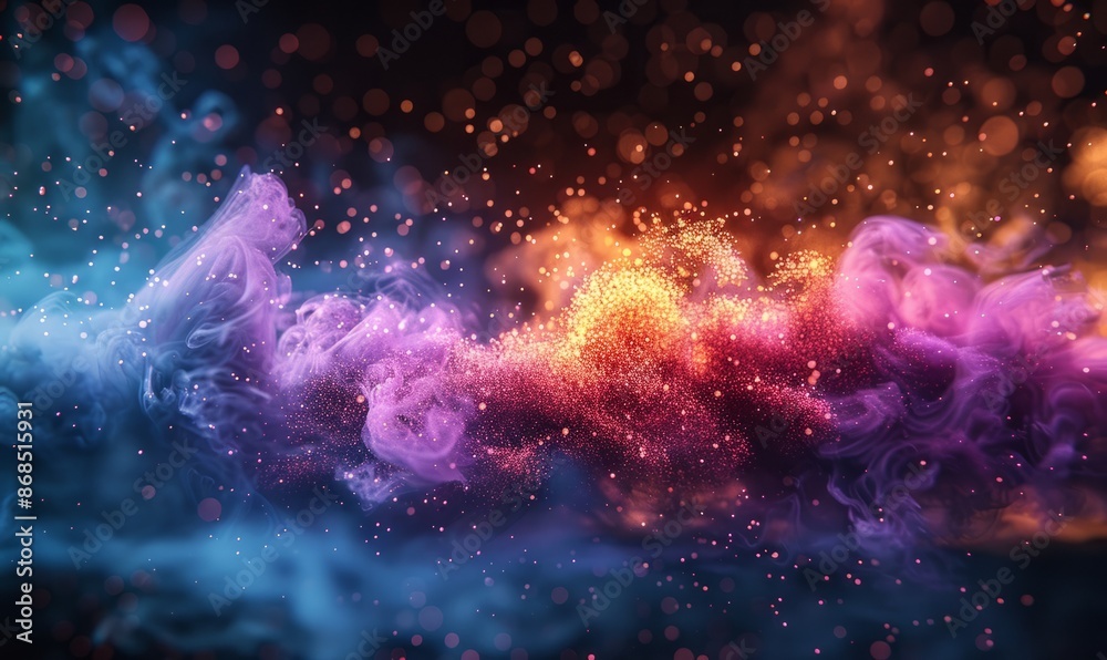 Colorful particle effects Colorful particle effects