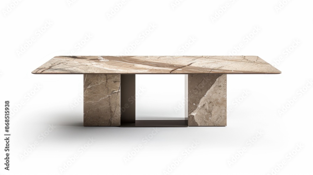 Marble or Stone Dining Table isolate on white background: Luxurious choice with durability, highlights elegant veining for an upscale dining experience.
Marble or Stone Dining Table isolate on white background: Luxurious choice with durability, highlights elegant veining for an upscale dining experience.