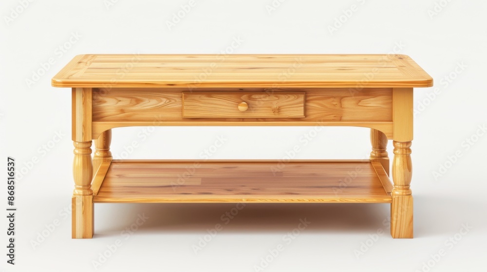 Storage Coffee Table isolate on white background: Features drawers, shelves, or compartments for books, remotes, blankets, combining functionality with stylish design.
Storage Coffee Table isolate on white background: Features drawers, shelves, or compartments for books, remotes, blankets, combining functionality with stylish design.