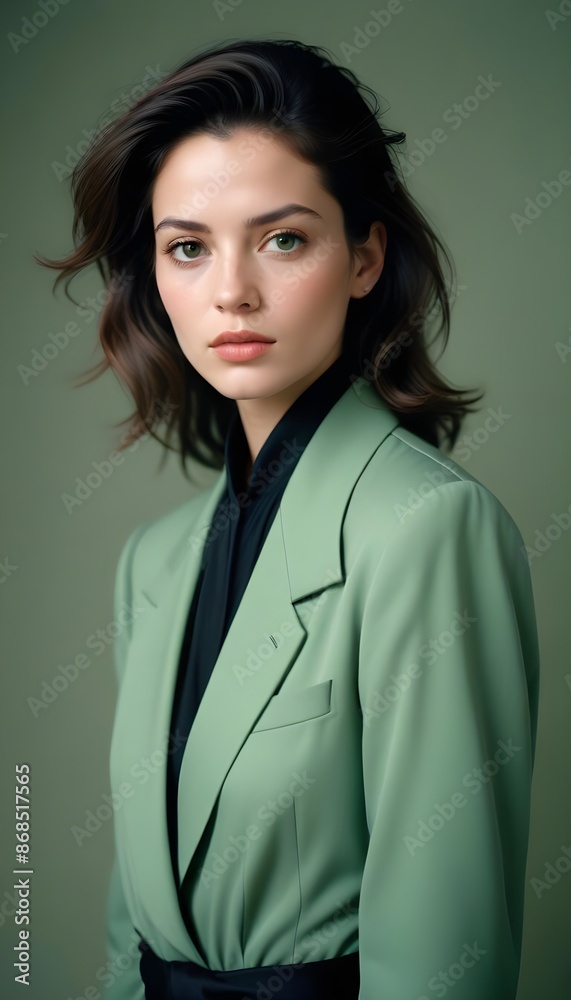 Beautiful elegant woman front view photo Beautiful elegant woman front view photo