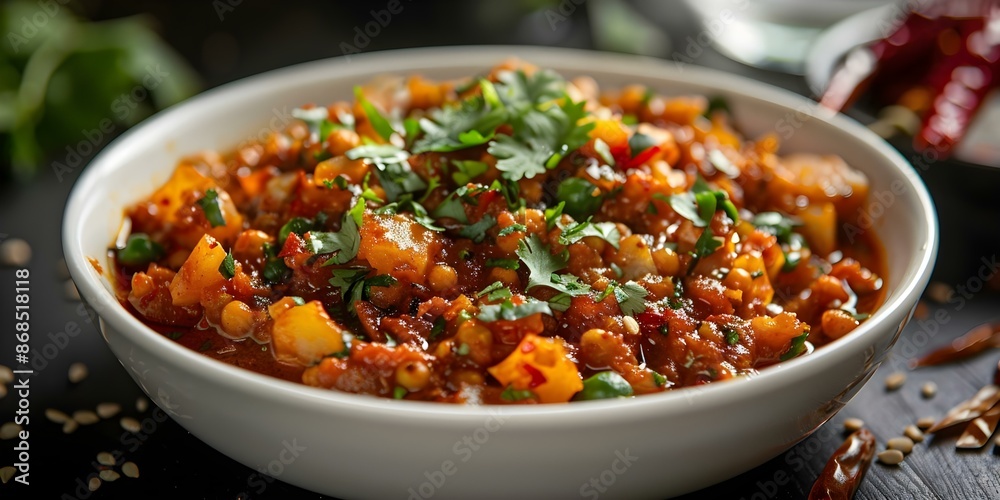 Selective focus on a white bowl of Sukhi Kathal ki Sabzi. Concept Selective Focus, Food Photography, White Bowl, Sukhi Kathal Ki Sabzi Selective focus on a white bowl of Sukhi Kathal ki Sabzi. Concept Selective Focus, Food Photography, White Bowl, Sukhi Kathal Ki Sabzi