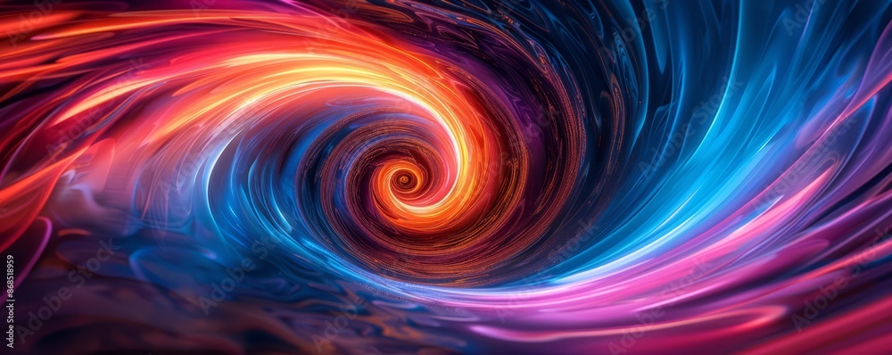 Neon light spirals