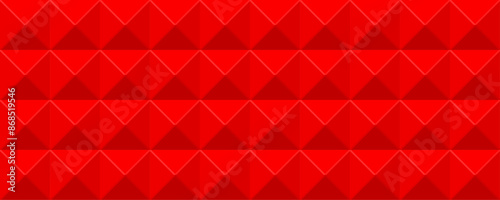Red seamless 3d geometric pattern for wrapping paper, banner, cover design, catalog. Red modern premium background. Wallpapers. 3D Tiles