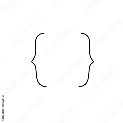 hand drawn bracket doodle