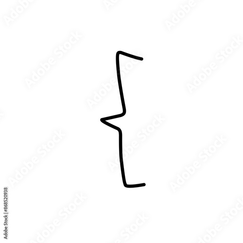 hand drawn bracket doodle