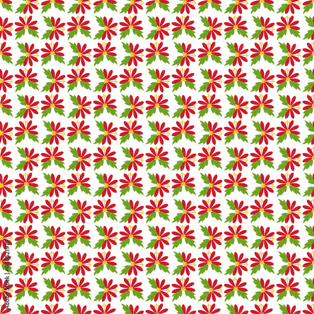 A Silent Christmas Night Seamless Vector Pattern Design