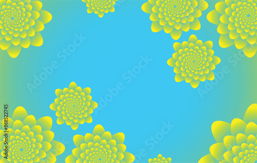 Flower Background Vector Art Illustration Graphics