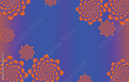 Flower Background Vector Art Illustration Graphics
