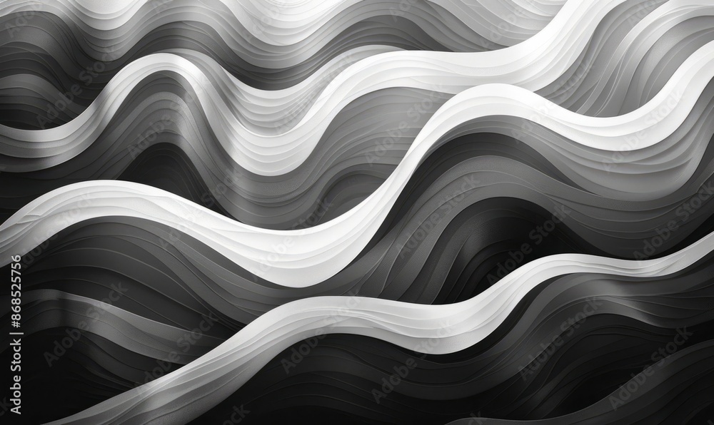 Grayscale abstract wave pattern Grayscale abstract wave pattern