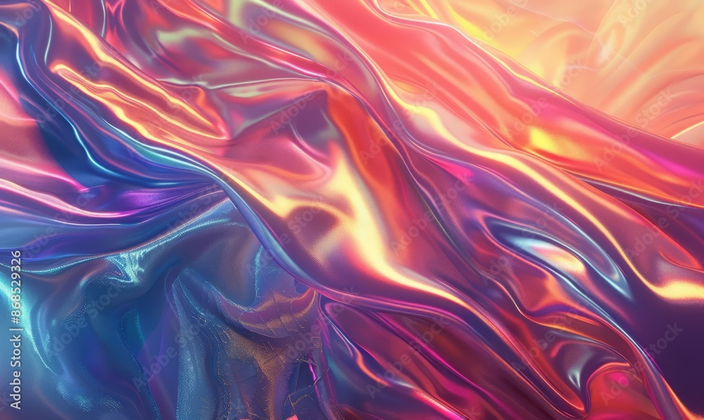 Iridescent digital art Iridescent digital art
