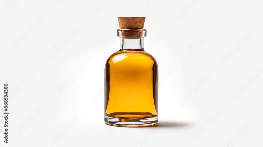 Isolated olive oil bottle against a white background Isolated olive oil bottle against a white background