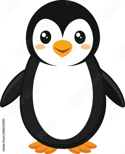 penguin on the snow