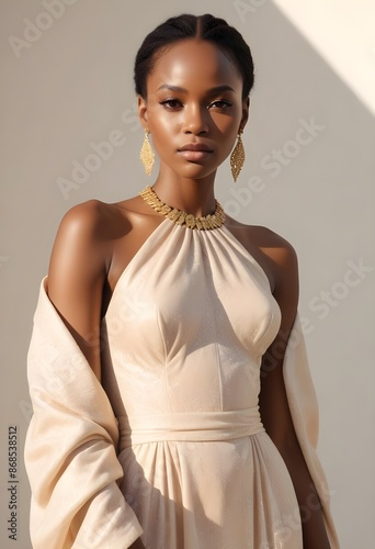 Beautiful and elegant female front view photo, beauty wallpaper