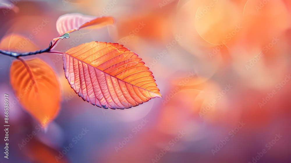 Colorful leaves close-up Colorful leaves close-up