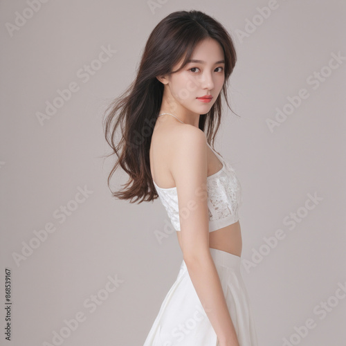 asian korean ai woman model